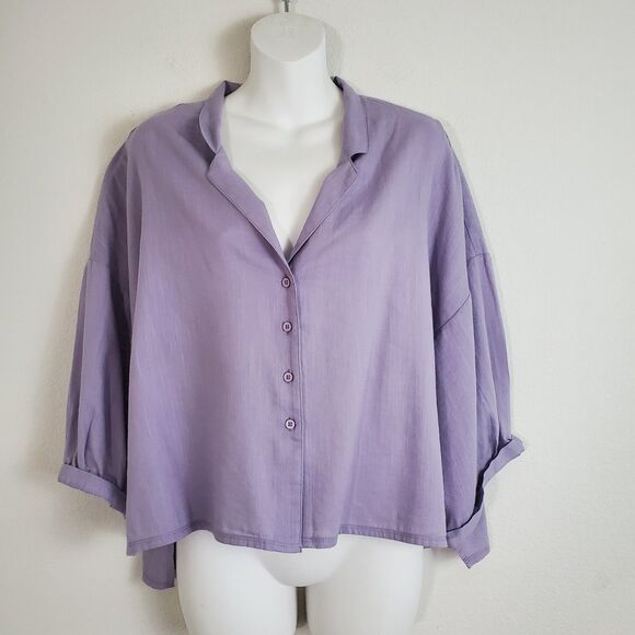 Urban Outifitters Sleep Shirt Small Purple Out From Under Vera Boxy Lounge Relax - Picture 1 of 10
